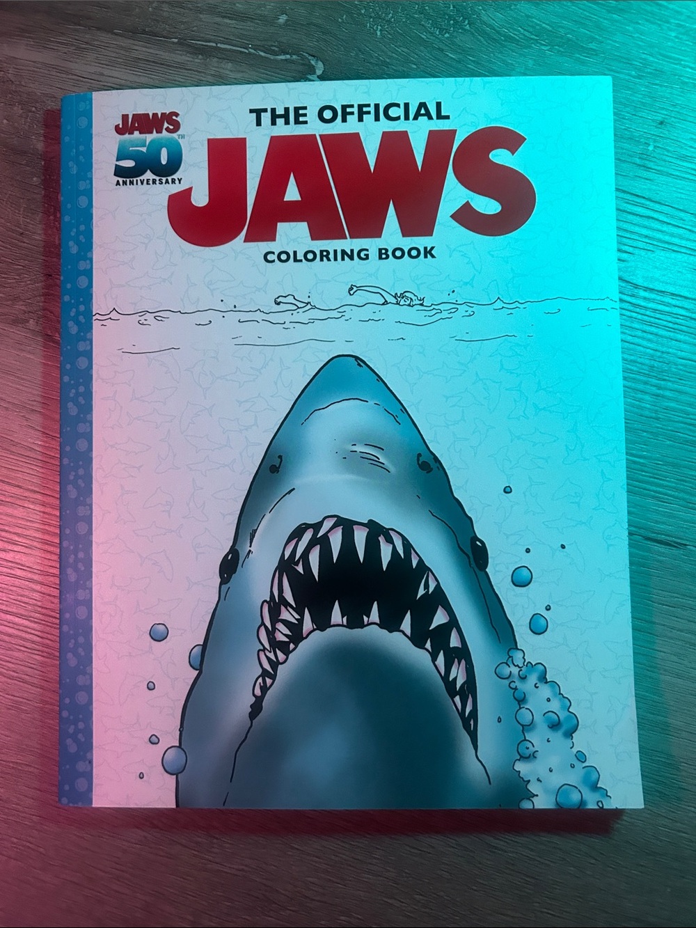 The Official Jaws 50th anniversary advanced Coloring Book